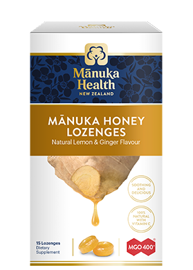 Mānuka Honey with Ginger & Lemon Lozenges